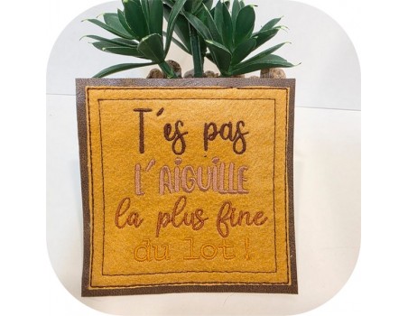 machine embroidery design you're not the needle