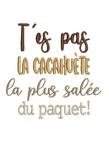 machine embroidery design  you're not the peanut