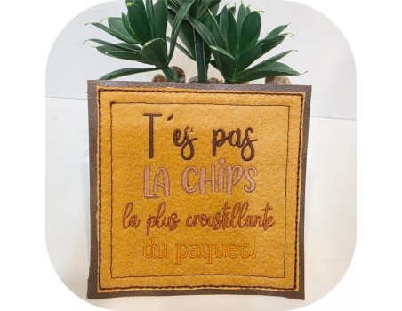 machine embroidery design you're not the chips