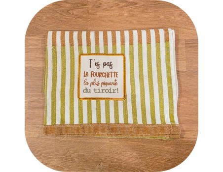 machine embroidery design you're not the fork