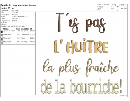 machine embroidery design you are not oyster