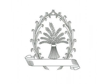 Motif de broderie machine Blé