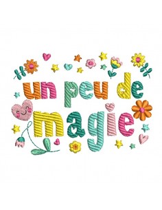 Motif de broderie machine un peu de magie