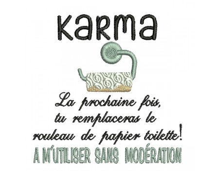 machine embroidery design karma hand towel