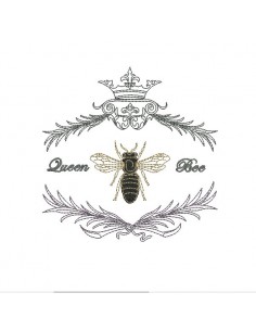 Motif de broderie machine abeille
