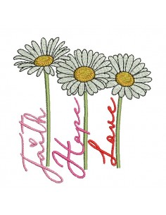 machine trio de marguerites en anglais