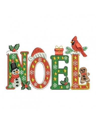 machine embroidery design Christmas
