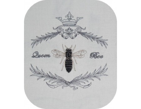 Motif de broderie machine abeille