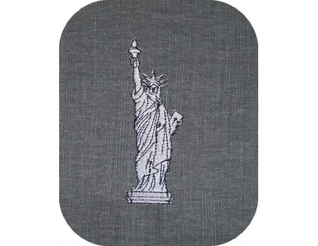 Instant download machine embroidery design  statue of liberty