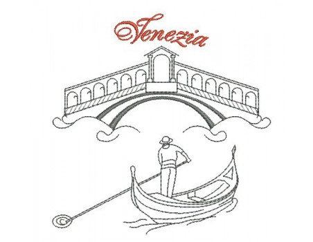 Motif de broderie machine Venise