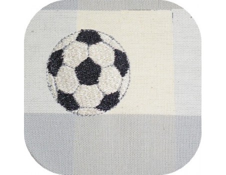 Motif de broderie machine ballon de foot