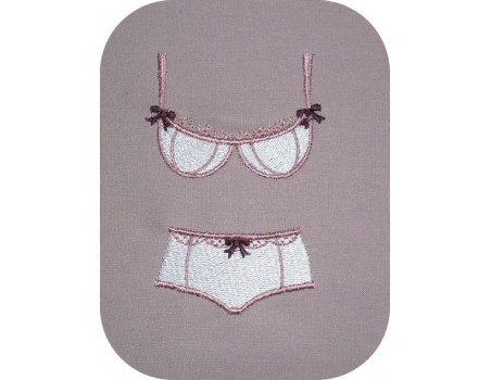 Motif de broderie machine lingerie boxer