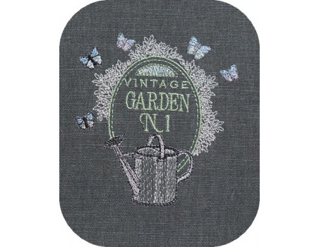 Motif de broderie machine jardin