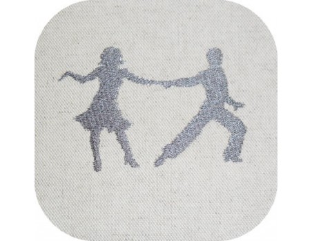 Motif de broderie machine danseurs