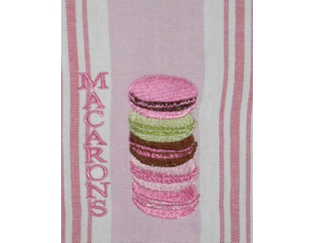 la pile de macarons 10x10cm