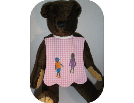 Motif de broderie machine silhouette enfant