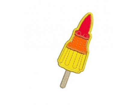 Instant download machine embroidery rocket sorbet