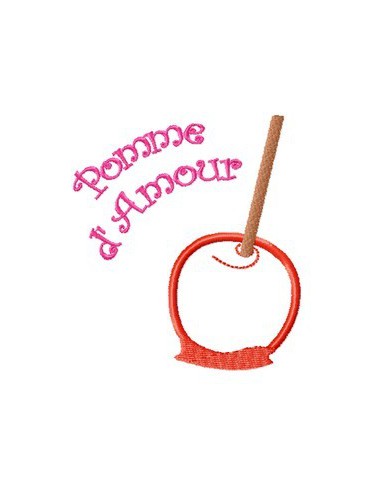 Pomme d'Amour appliquée 2 formats