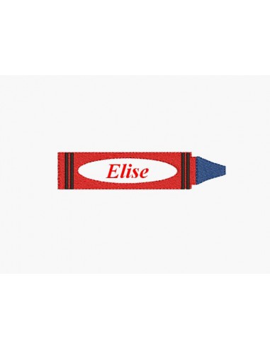 Instant download machine embroidery colored pencils