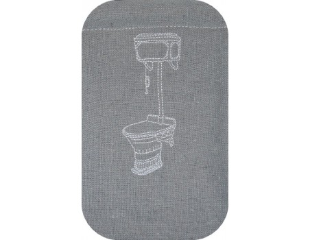 Instant download machine embroidery vintage wc