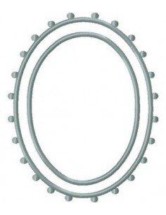 Médaillon perle 13x18 cm