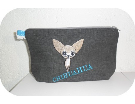 Motif de broderie machine chihuahua