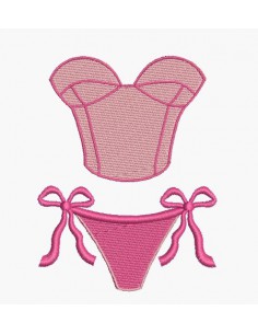 Instant download machine embroidery girl doing cutting