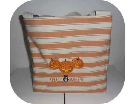 Motif de broderie machine citrouilles d'halloween