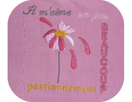 Instant download machine embroidery daisy flower