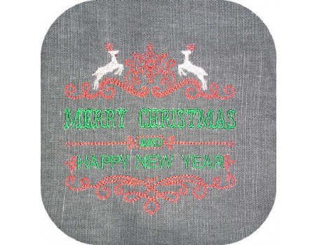 Instant download machine embroidery Merry christmas