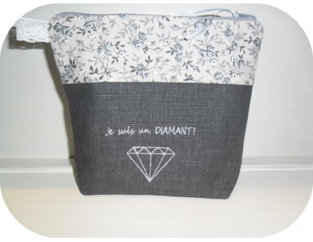 Motif de broderie machine diamant