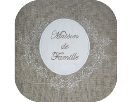 Instant download machine embroidery applique oval frame