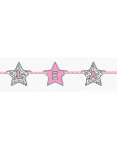 Motif de broderie machine étoile pour bannière personnalisable en ITH