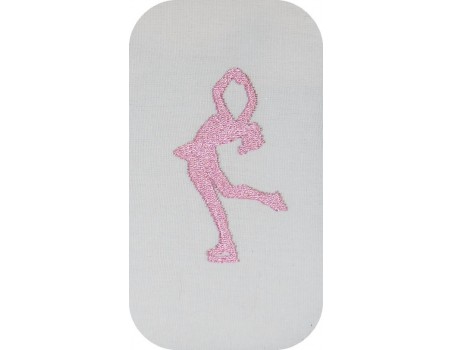 Instant download machine embroidery girl doing cutting