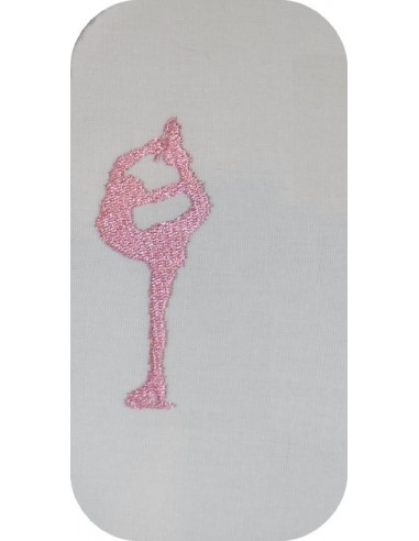 Motif de broderie machine silhouette petite patineuse Motif de broderie machine silhouette petite patineuse