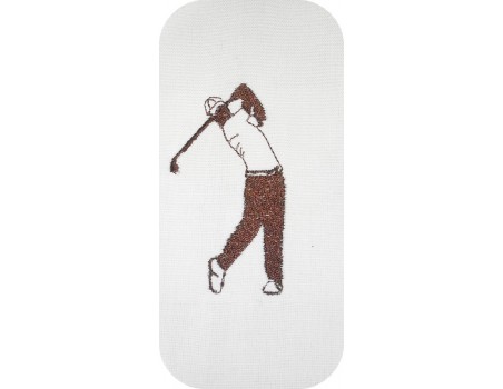 Motif de broderie machine golfeur