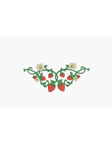 Motif de broderie machine fraise