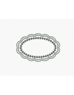 Motif de broderie machine cadre dentelle
