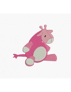 Motif de broderie machine girafe