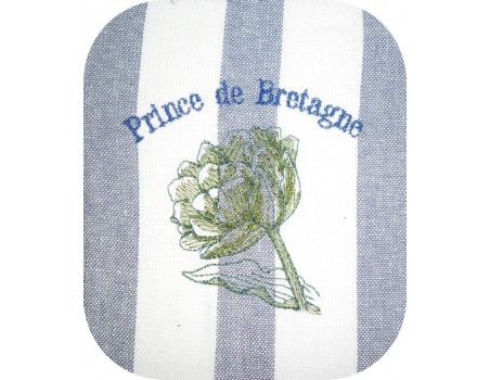 Motif de broderie machine artichaut