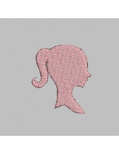 Camée jeune fille 10x10cm