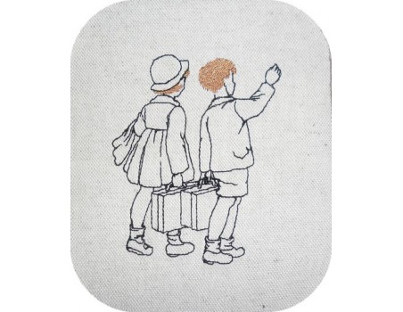 Instant download machine embroidery children