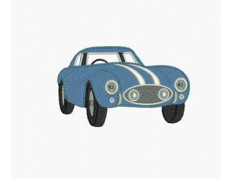 Instant download machine embroidery English sports car 