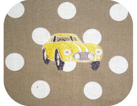 Instant download machine embroidery English sports car 