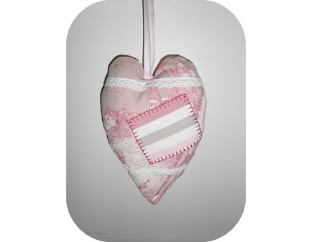 Instant download machine embroidery Heart ITH
