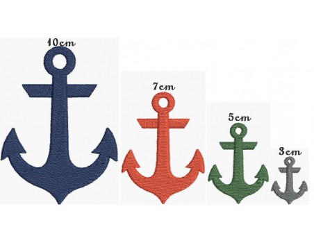 Instant download machine embroidery marine anchor