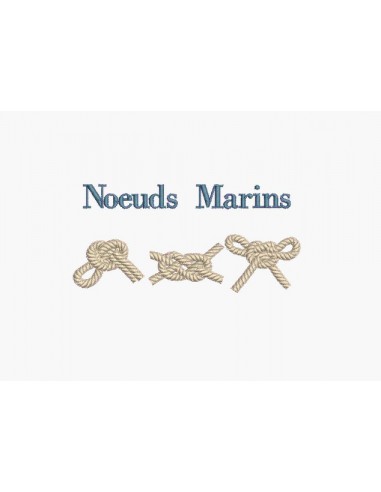 Motif de broderie machine noeuds marins