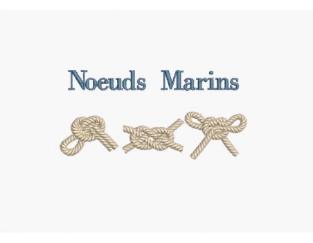 Motif de broderie machine noeuds marins