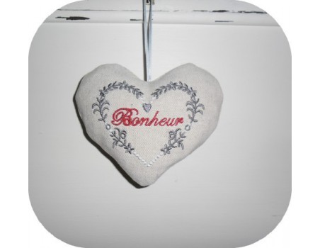 Instant download machine embroidery romantic heart