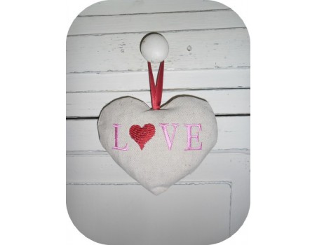 Instant download machine embroidery LOVE